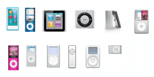 iPod classic, iPod nano, ipod mini,ipod