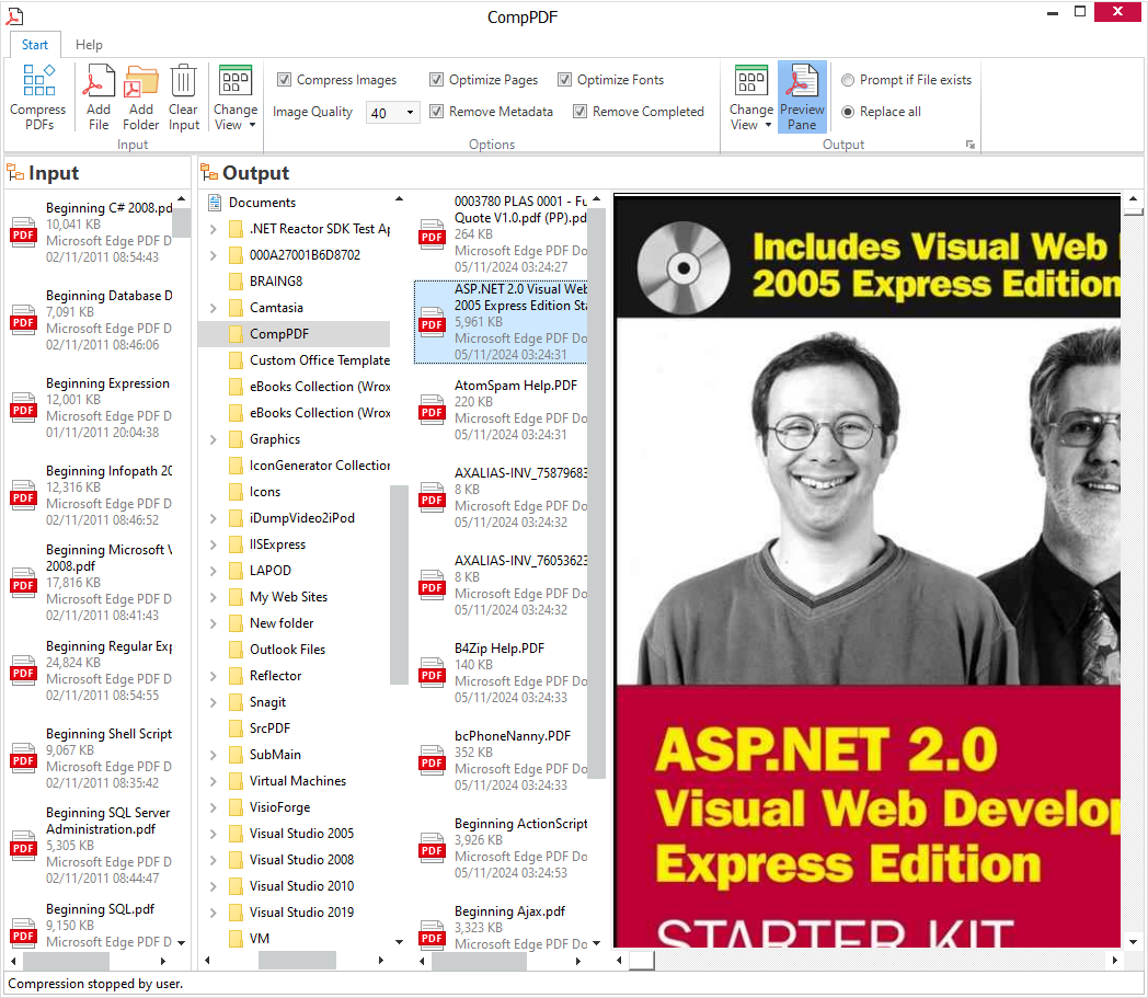 CompPDF screenshot.
